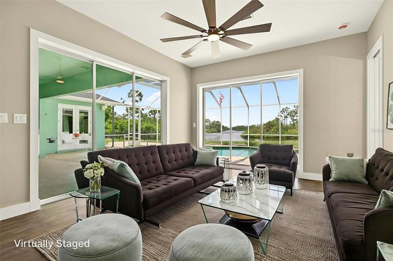 Interior, Living room, Sun Room, Water, Wood Texture Flooring