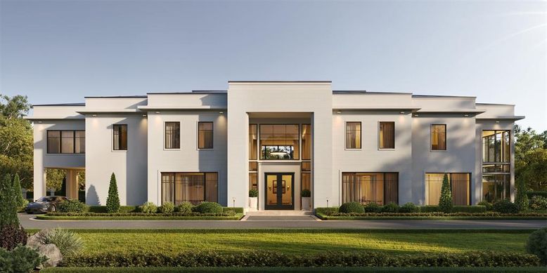 Exterior, Facade, Modern