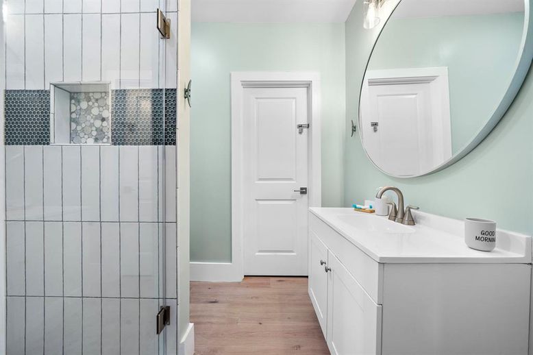 Bathroom, Interior, Wood Texture Flooring