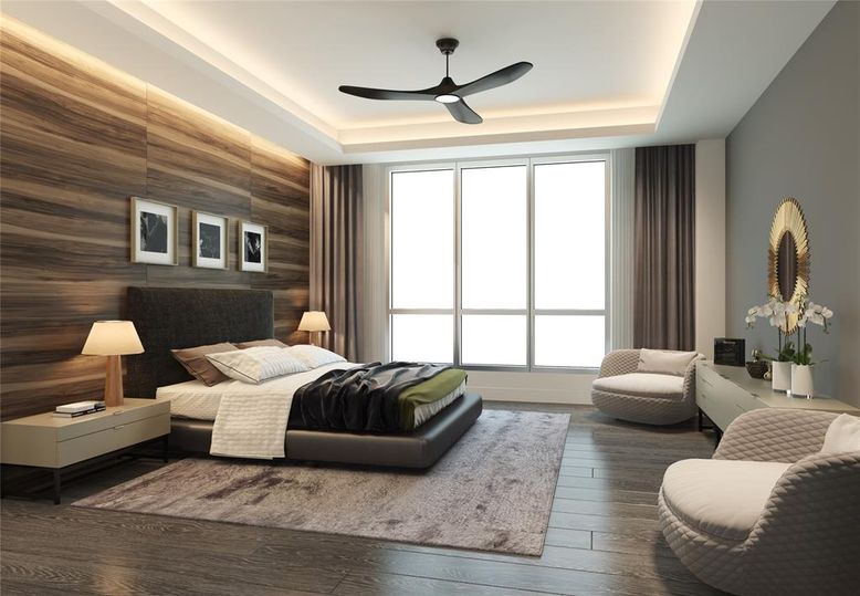 Bedroom, Interior, Wood Texture Flooring, Wooden Walls
