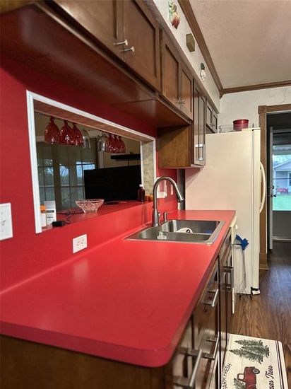 Interior, Kitchen, Wood Texture Flooring