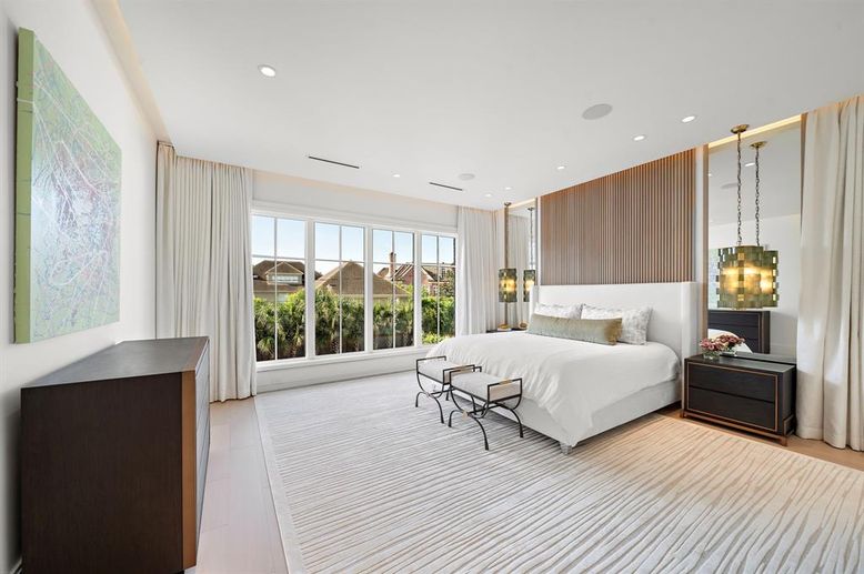 Bedroom, Interior, Pendant Lights, Recessed Lighting