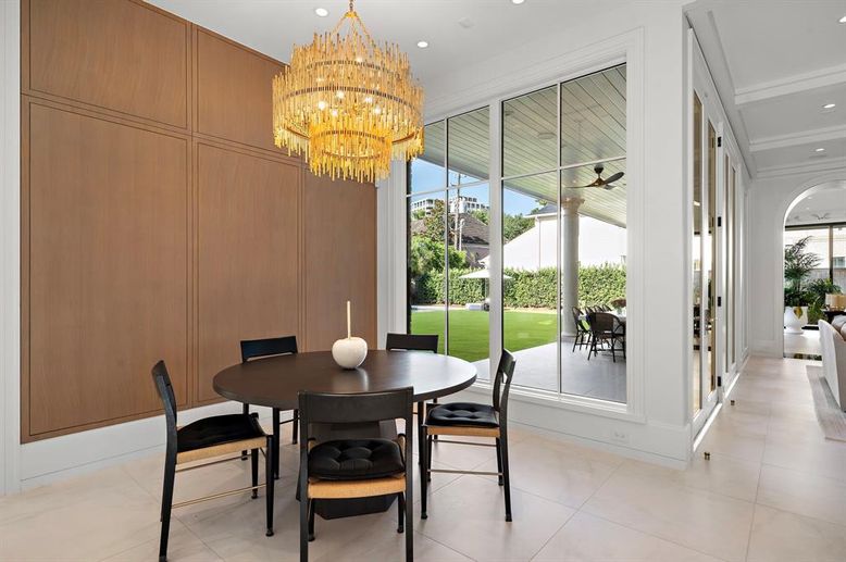 Chandelier, Dining room, Interior, Recessed Lighting