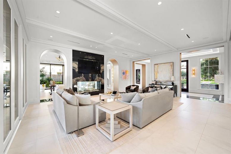 Interior, Living room, Recessed Lighting