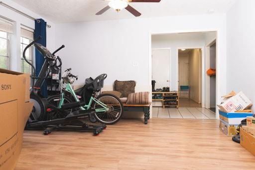 Fitness Equipment, Interior, Wood Texture Flooring