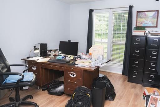 Home Office, Interior, Wood Texture Flooring