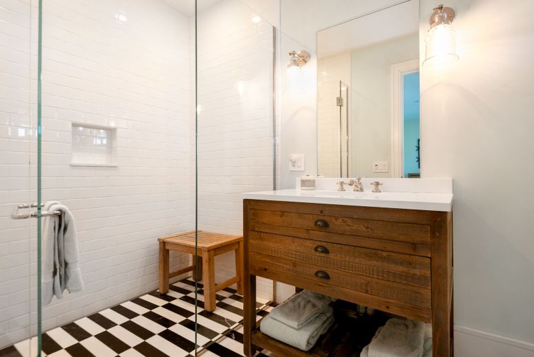 Bathroom, Glass Shower, Interior