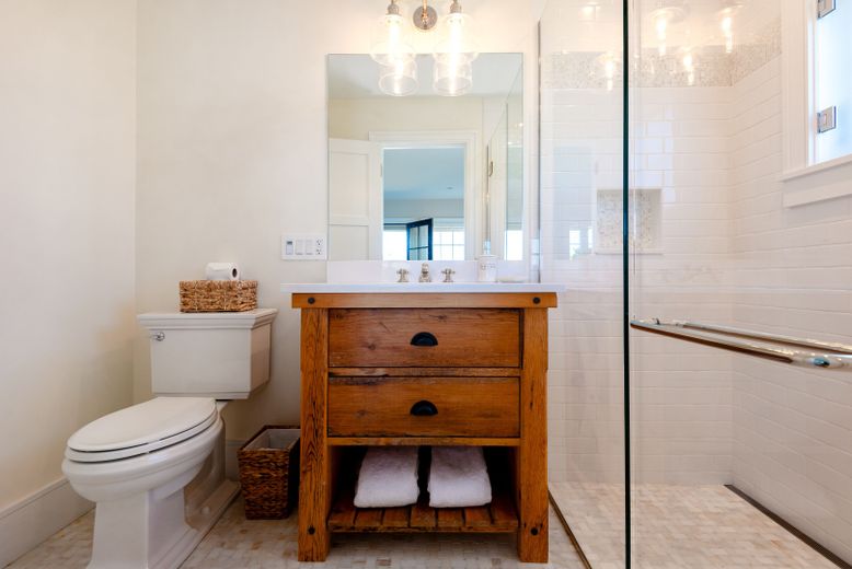 Bathroom, Glass Shower, Interior