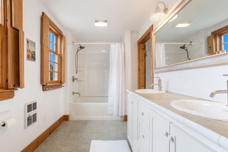 Bathroom, Dual Sink Vanities, Interior, Tile Countertops