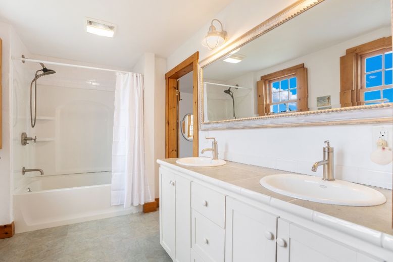 Bathroom, Dual Sink Vanities, Interior, Tile Countertops