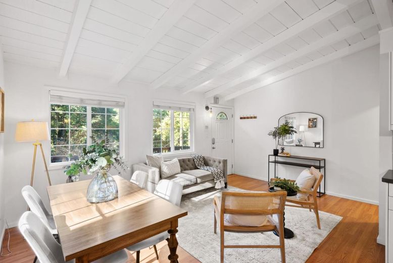 Dining room, Interior, Wood Texture Flooring