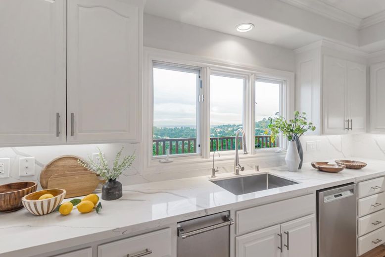 Interior, Kitchen, Recessed Lighting, Stainless Steel Appliances