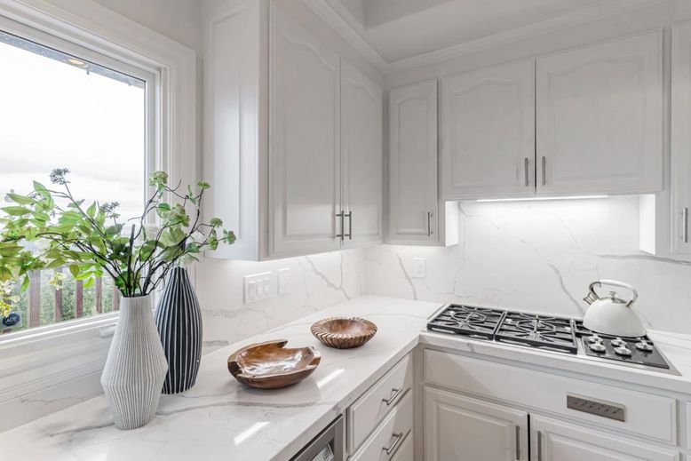 Interior, Kitchen, Marble Walls