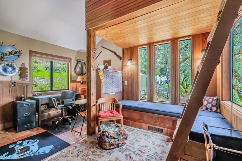 Home Office, Interior, Wooden Ceilings, Wooden Walls