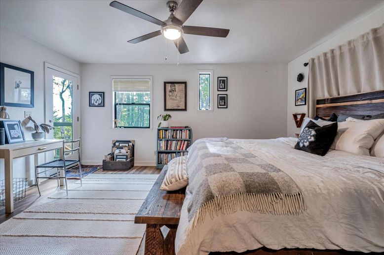 Bedroom, Interior, Wood Texture Flooring
