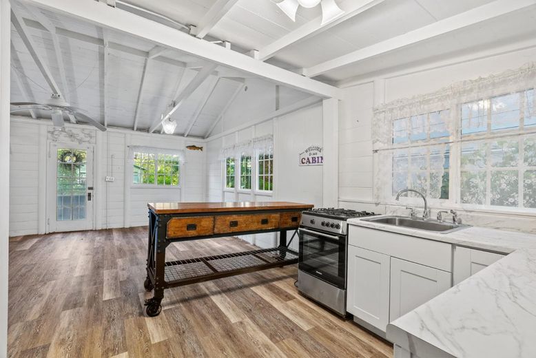 Interior, Kitchen, Wood Texture Flooring