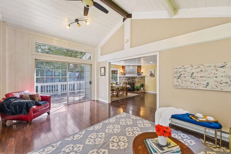 Dining room, Interior, Wood Texture Flooring