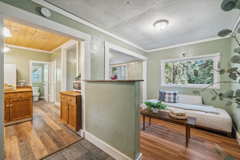 Bathroom, Interior, Wooden Ceilings, Wood Texture Flooring