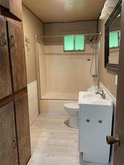 Bathroom, Interior, Wood Texture Flooring