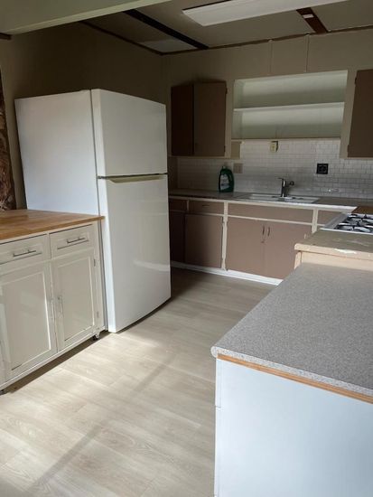 Interior, Kitchen, Wood Texture Flooring