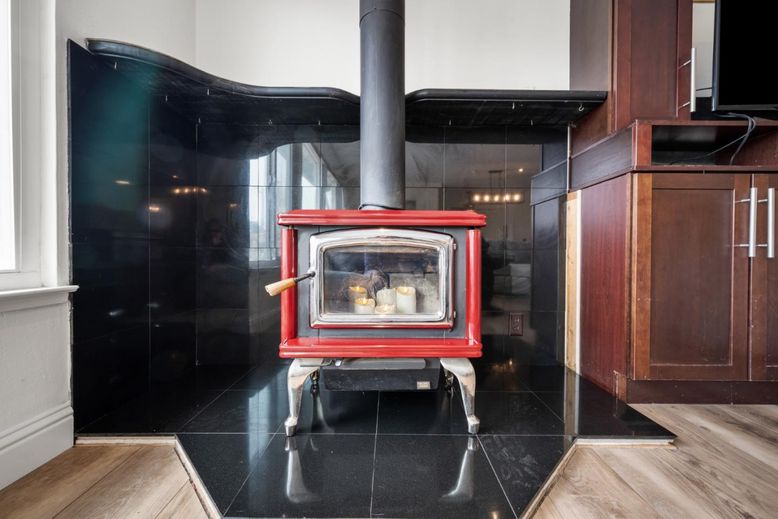 Fireplace, Interior, Wood Texture Flooring