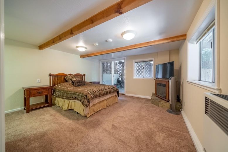 Bedroom, Fireplace, Interior, Wooden Beams