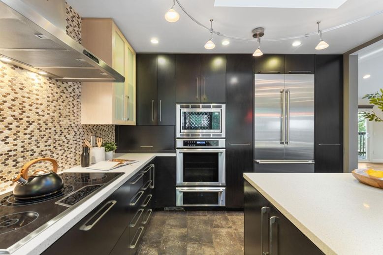 Interior, Kitchen, Recessed Lighting, Stainless Steel Appliances