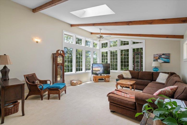 Interior, Living room, Wooden Beams