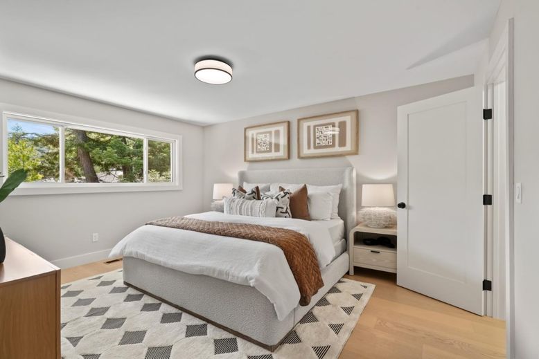 Bedroom, Interior, Wood Texture Flooring