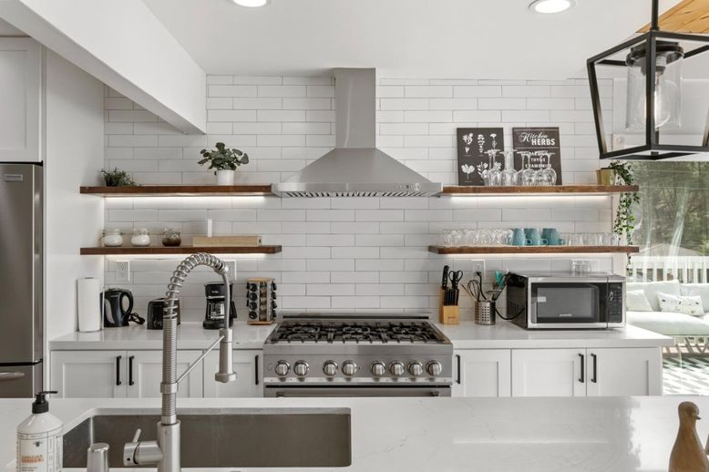 Interior, Kitchen, Recessed Lighting, Stainless Steel Appliances