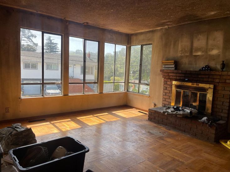 Fireplace, Interior, Wood Texture Flooring