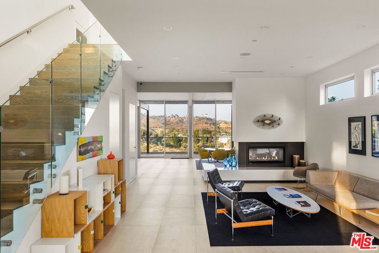 Fireplace, Interior, Living room, Recessed Lighting