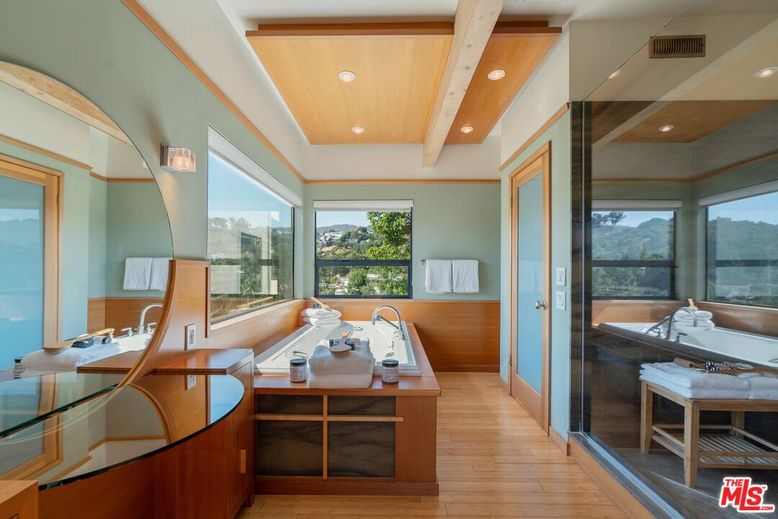 Home Office, Interior, Recessed Lighting, Wooden Beams, Wooden Ceilings, Wood Texture Flooring