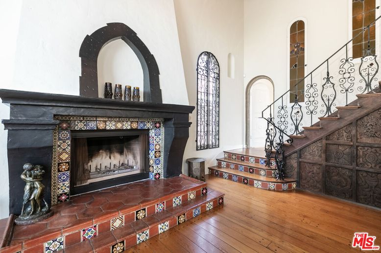 Fireplace, Interior, Wood Texture Flooring