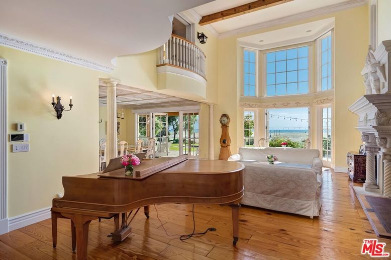 Fireplace, Interior, Living room, Piano, Wooden Beams, Wood Texture Flooring