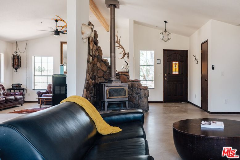 Fireplace, Interior, Living room, Pendant Lights
