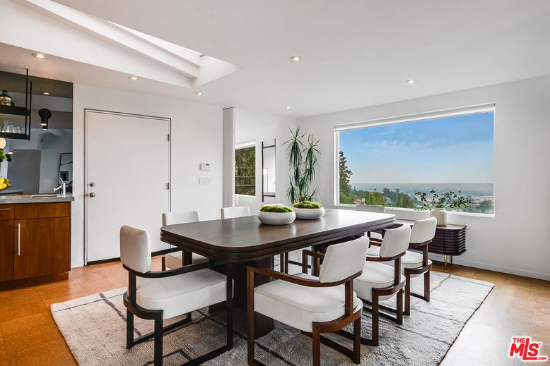Dining room, Interior, Recessed Lighting, Water, Wood Texture Flooring