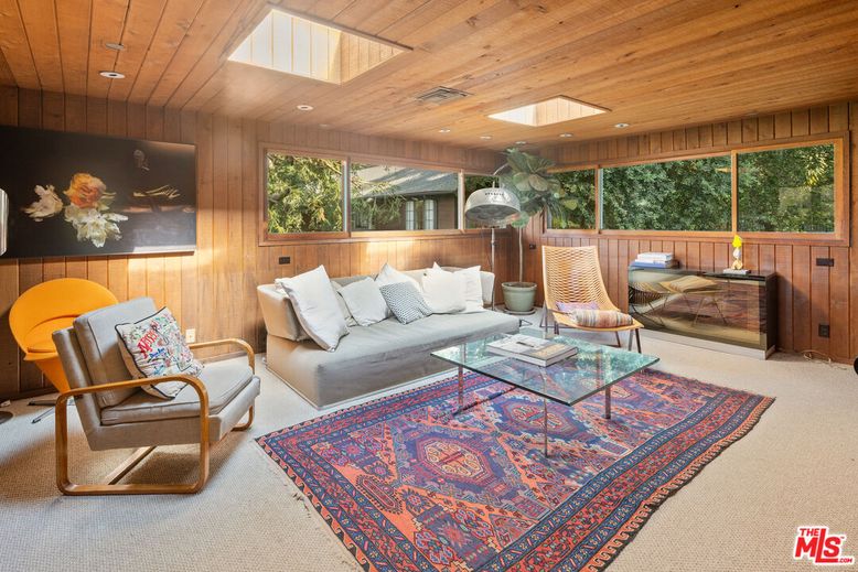 Interior, Living room, Recessed Lighting, Wooden Ceilings, Wooden Walls