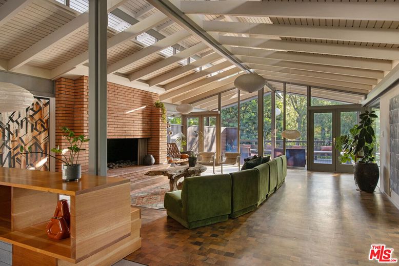 Fireplace, Interior, Living room, Stone Walls, Wood Texture Flooring