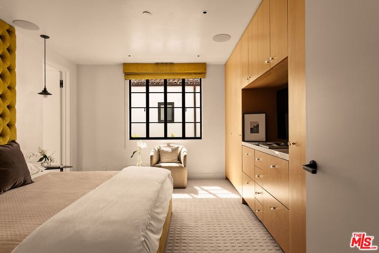Bedroom, Interior, Pendant Lights, Recessed Lighting
