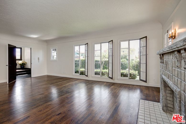 Empty room, Fireplace, Interior, Wood Texture Flooring