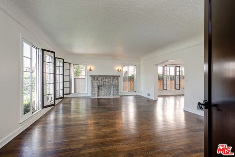 Empty room, Fireplace, Interior, Wood Texture Flooring