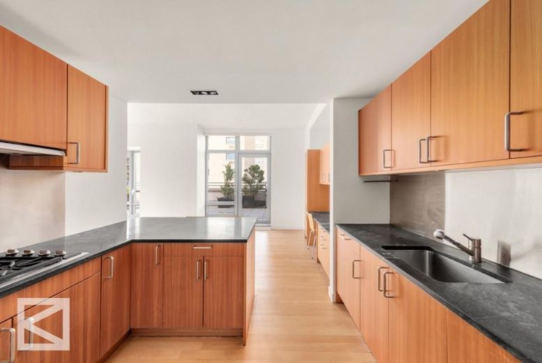 Interior, Kitchen, Wood Texture Flooring