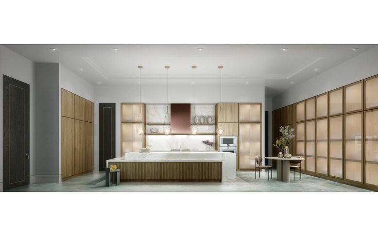 Interior, Kitchen, Pendant Lights, Recessed Lighting, Stainless Steel Appliances