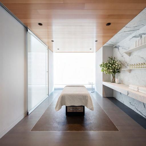 Interior, Marble Walls, Recessed Lighting, Wooden Ceilings