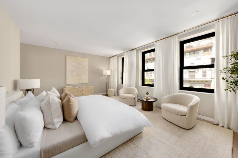 Bedroom, Interior, Recessed Lighting