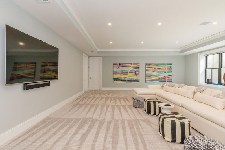 Interior, Living room, Recessed Lighting