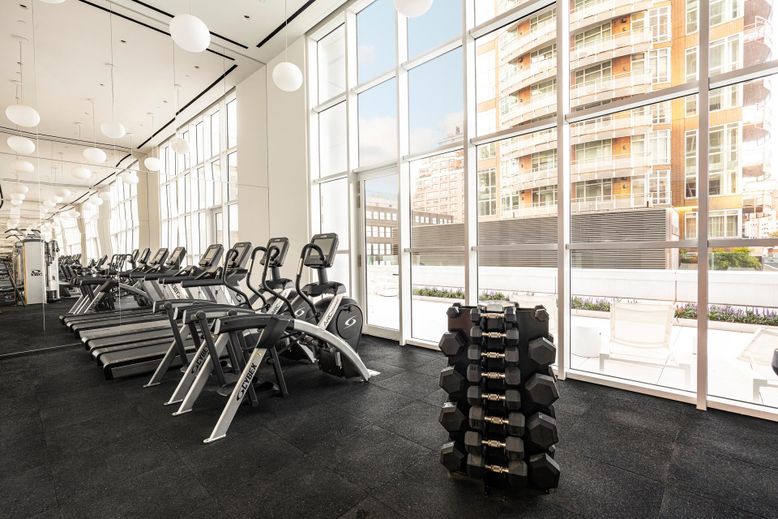 Fitness Equipment, Gym, Interior, Pendant Lights