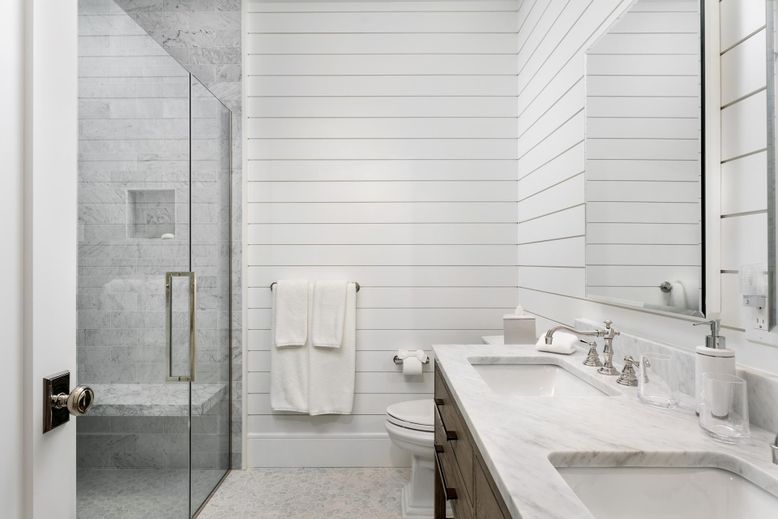 Bathroom, Glass Shower, Interior