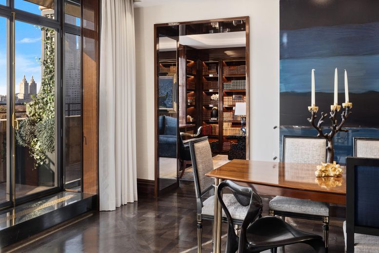 Dining room, Interior, Wood Texture Flooring